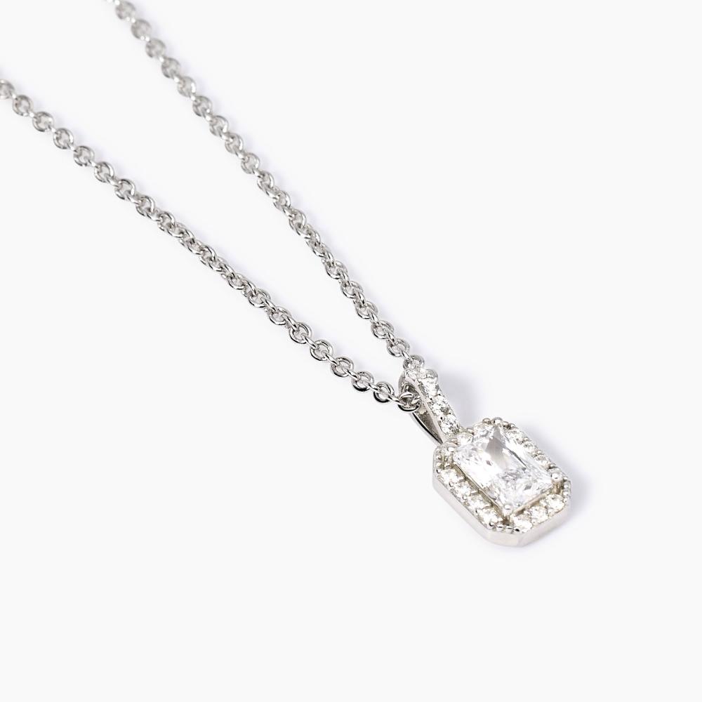 Girocollo zircone taglio ottagonale