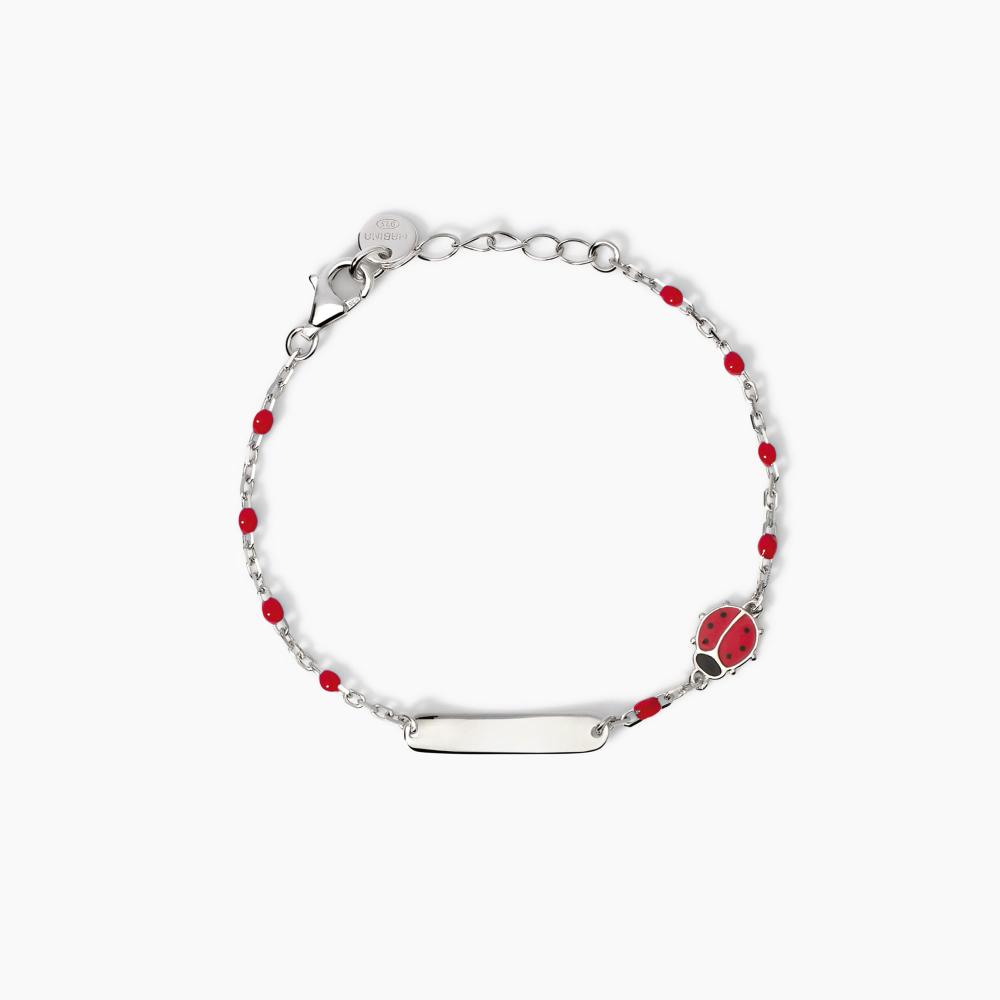 Bracciale personalizzabile con coccinella