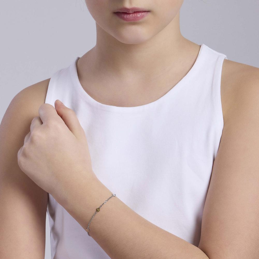 Bracciale con quadrifogli