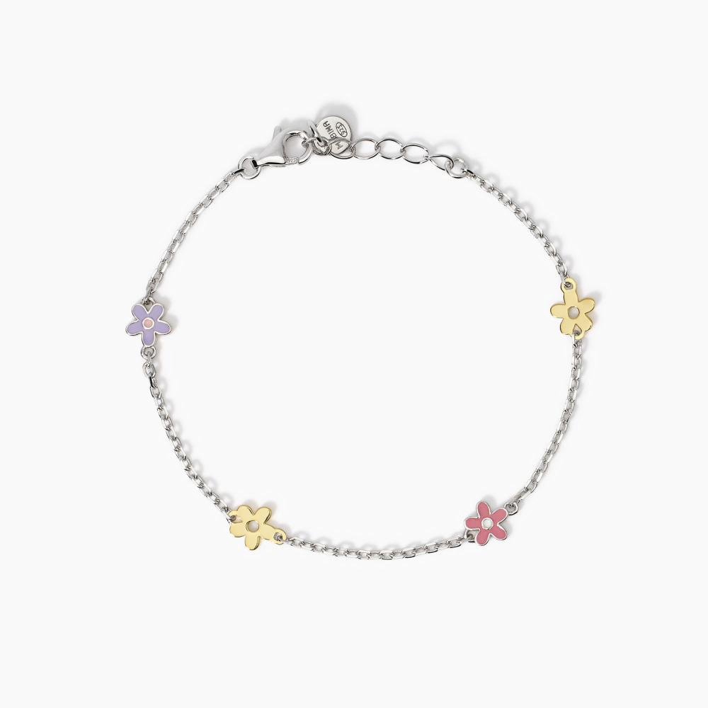 Bracciale da bambina con fiorellini