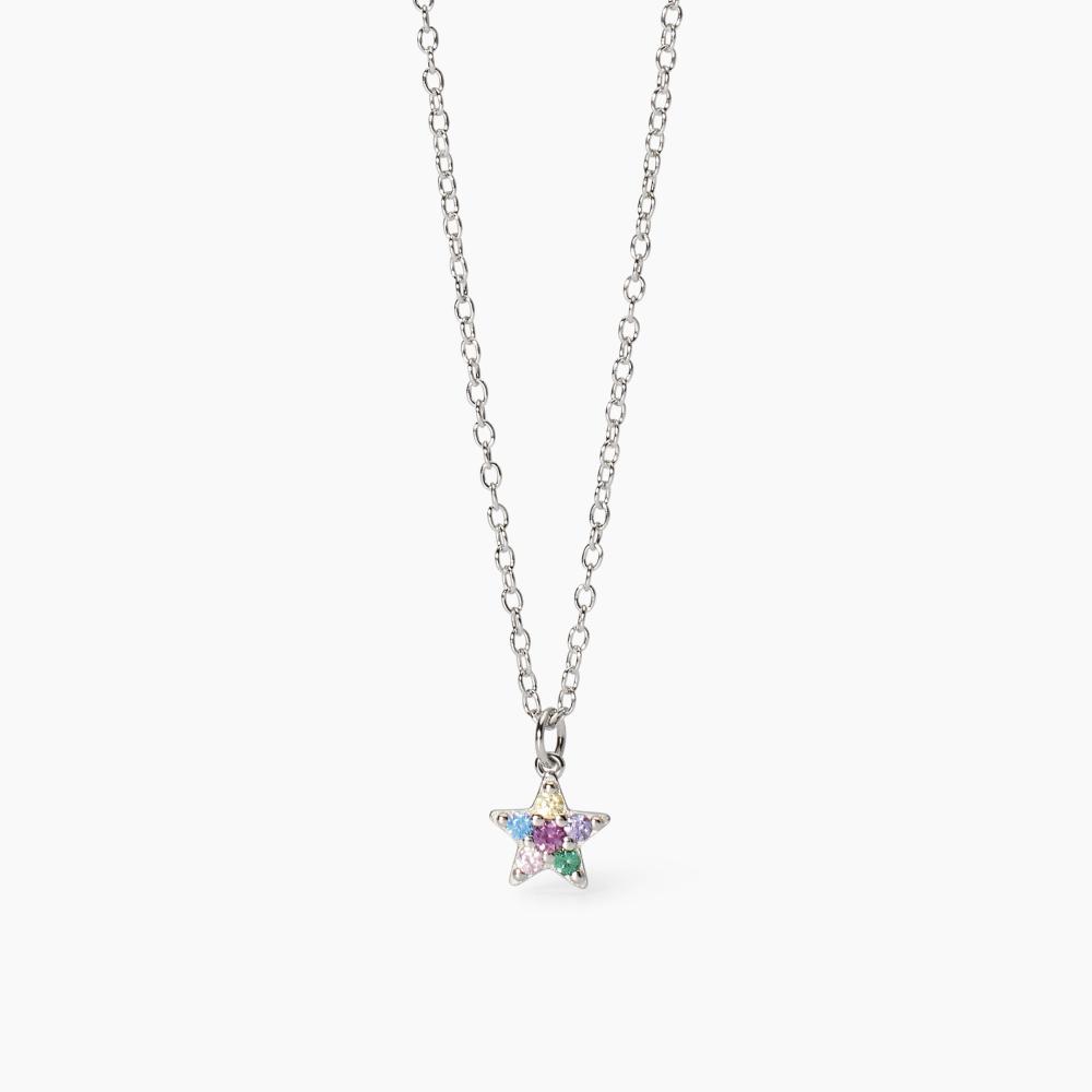 Girocollo da bimba con stella multicolor