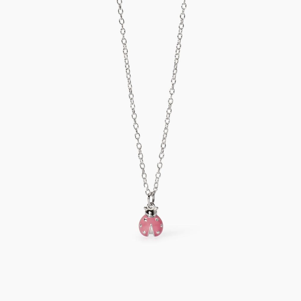 Girocollo da bambina con ciondolo coccinella