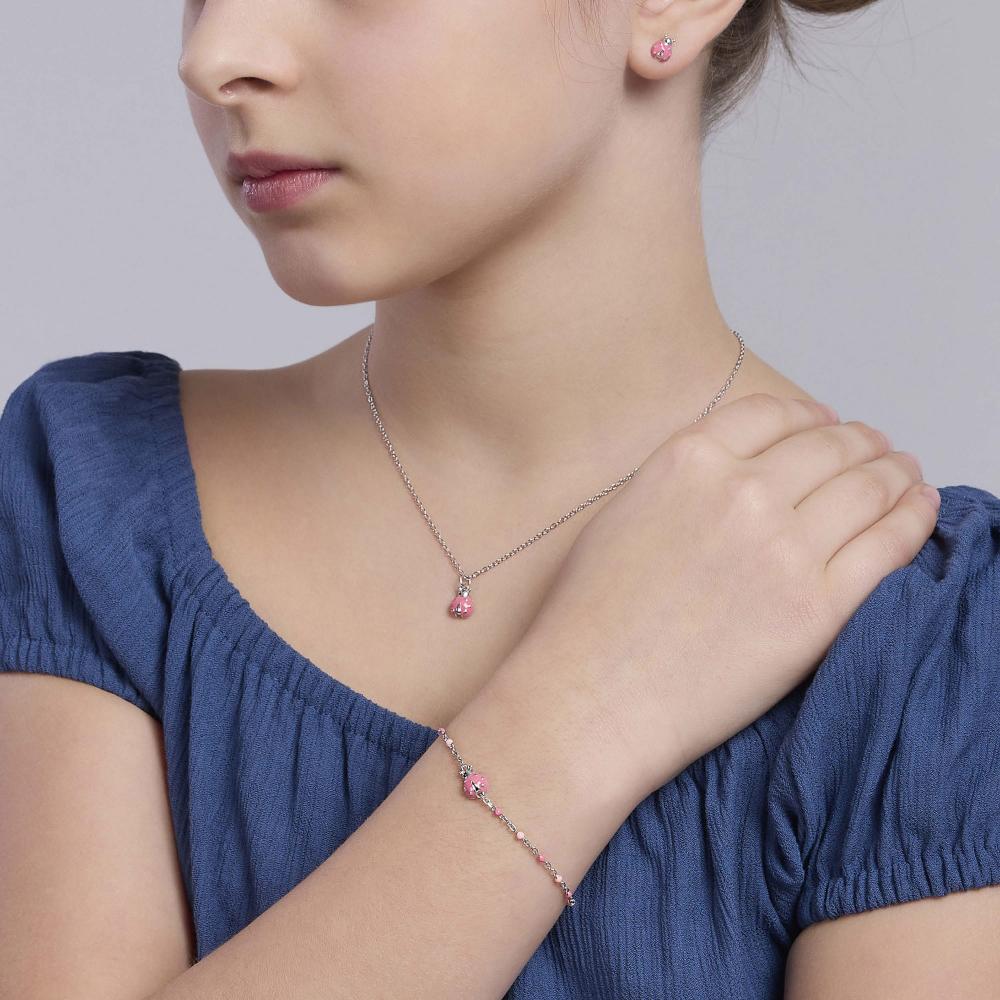 Orecchini da bambina con coccinelle