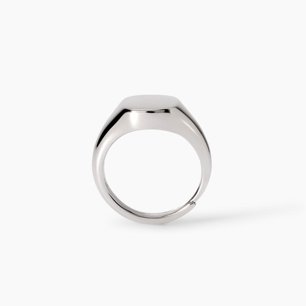 Anello chevalier in argento
