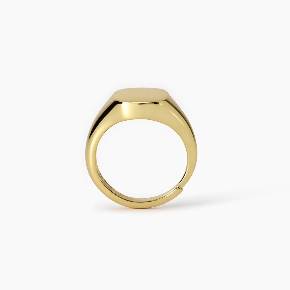 Anello chevalier in argento