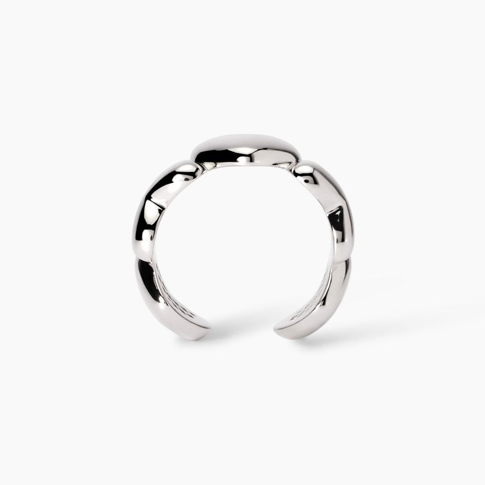 Anello contrarié in argento
