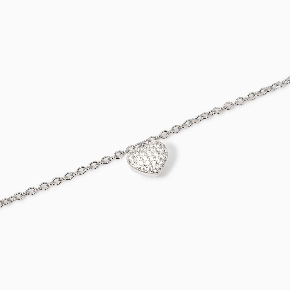 Bracciale regolabile con ciondolo cuore