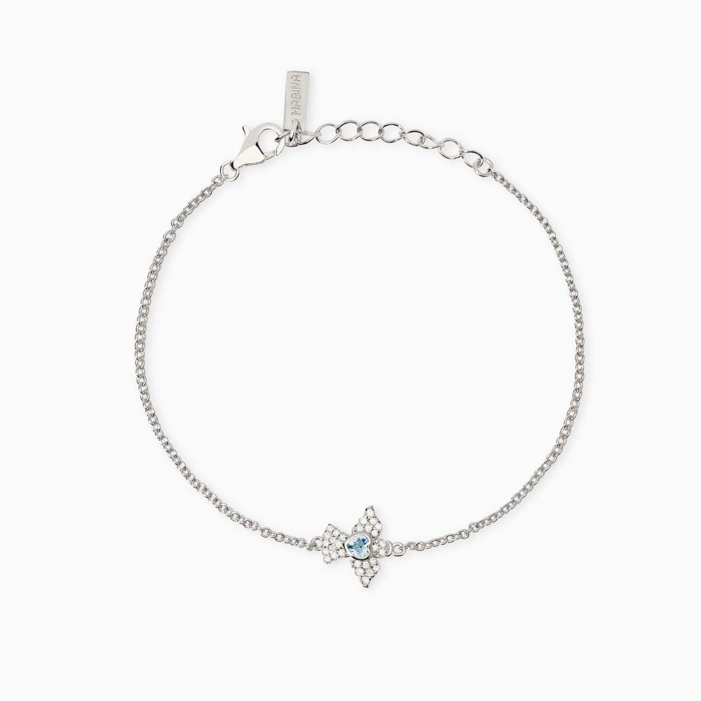 Bracciale regolabile con simbolo angelo