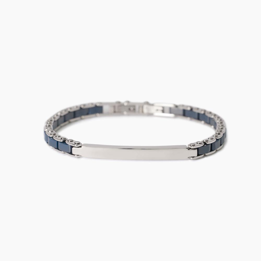Mabina Gioielli Bracciale Con Inserti In Ceramica Blu Outside, Taglia: Unica