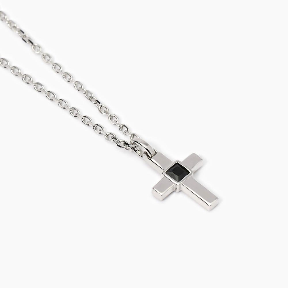 Collana uomo con ciondolo croce