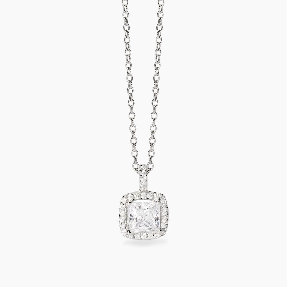 Girocollo con zirconi taglio princess