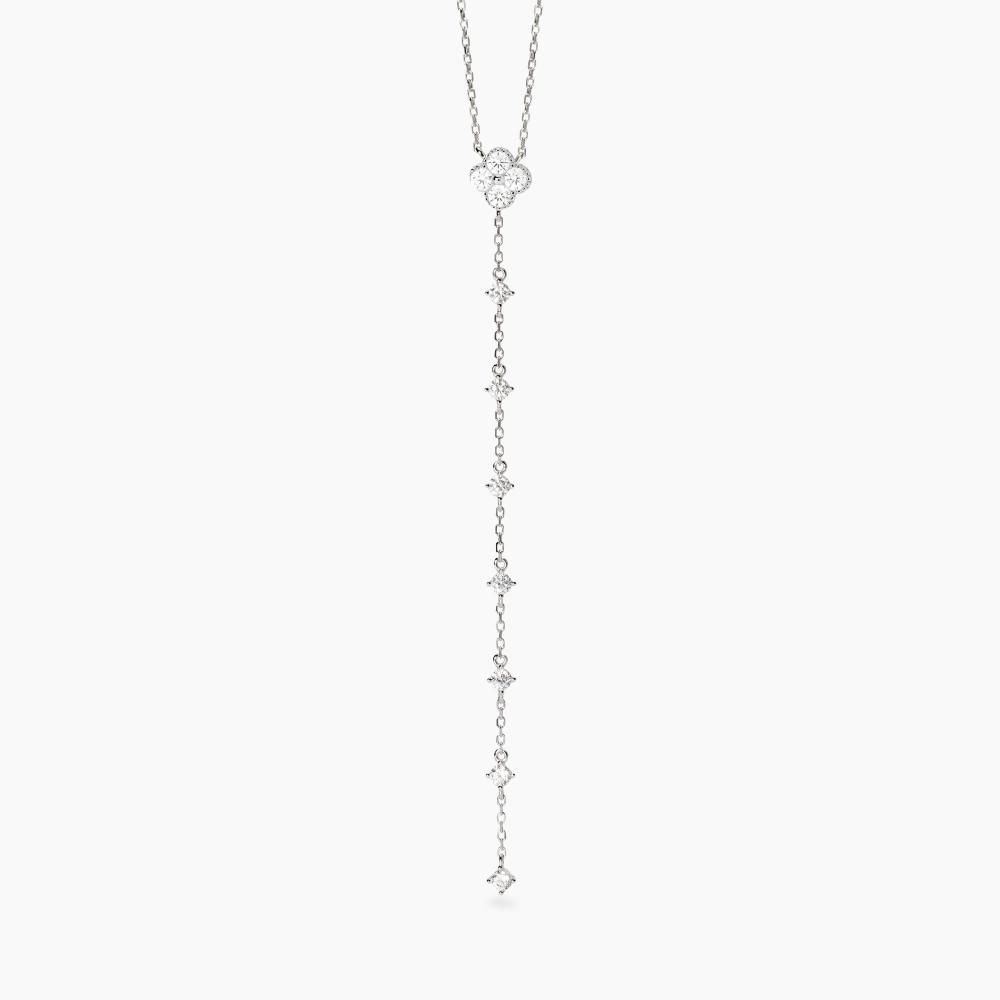 Collana catena a Y con fiore