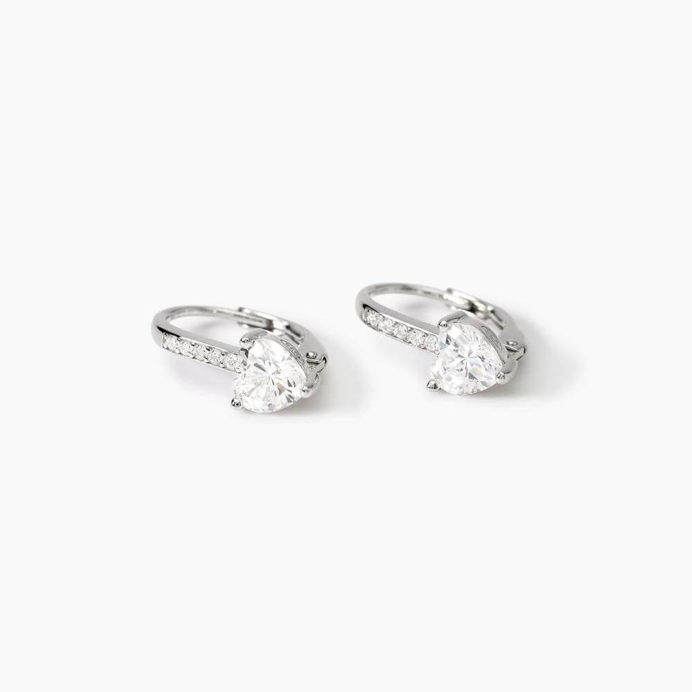 Laimons Orecchini A Monachella 15 Mm In Argento 925 Con Zirconi – Eleganti E Senza Nichel, Regalo Donna