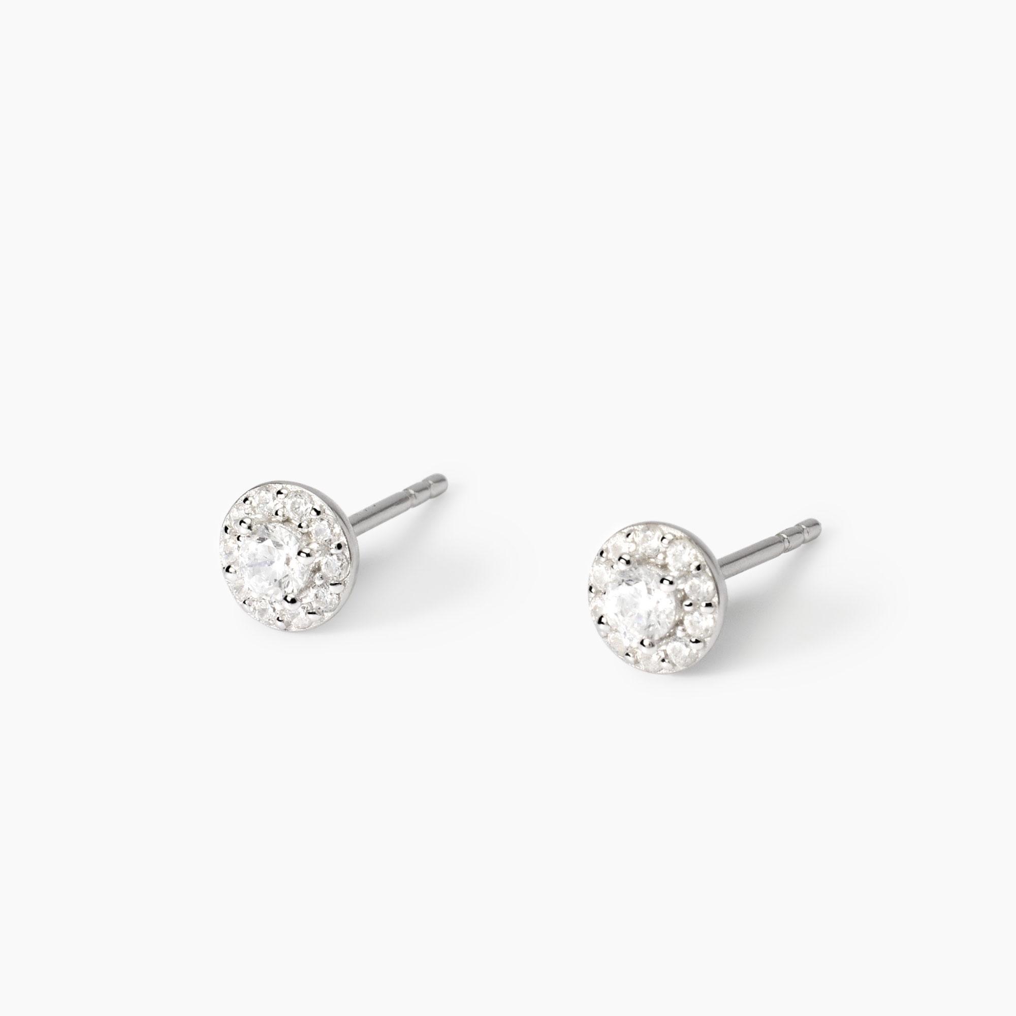 Orecchini Con Zirconi In Argento a 9,30