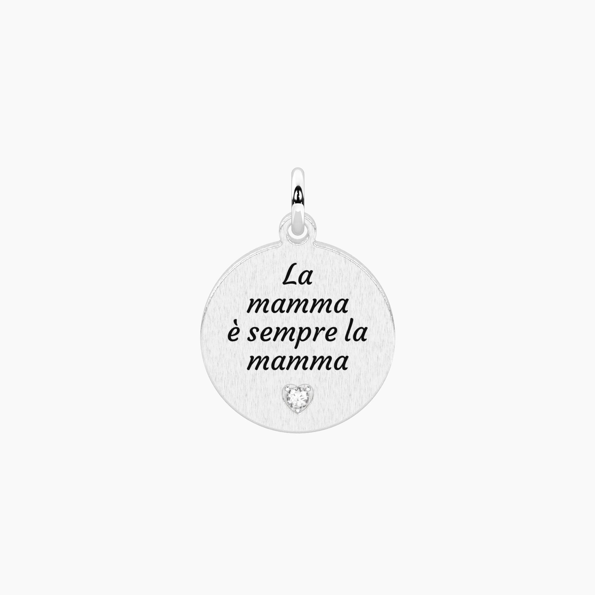 Ciondolo tondo con frase mamma | By You | Kidult, image size:2000x2000