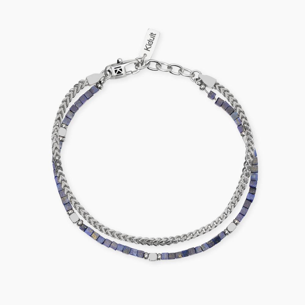 KIDULT Bracciale Uomo Acciaio 316L – Una Vita Da Mediano – Collezione Ufficiale Ligabue – Large 6,9x5,5 Cm