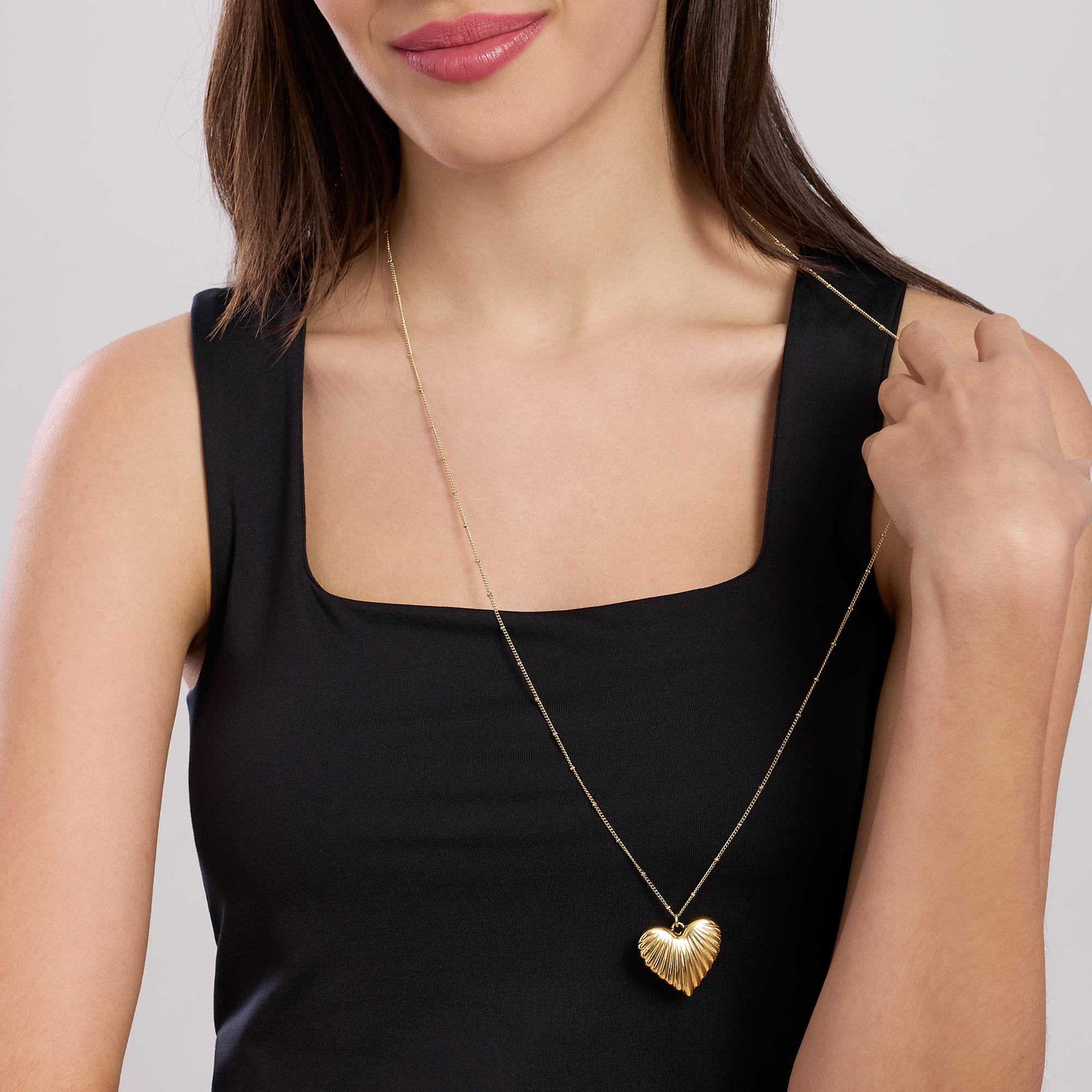 Collana Kidult Cuore In Acciaio - Scritta Sister Family - Gioiello Moderno 751159