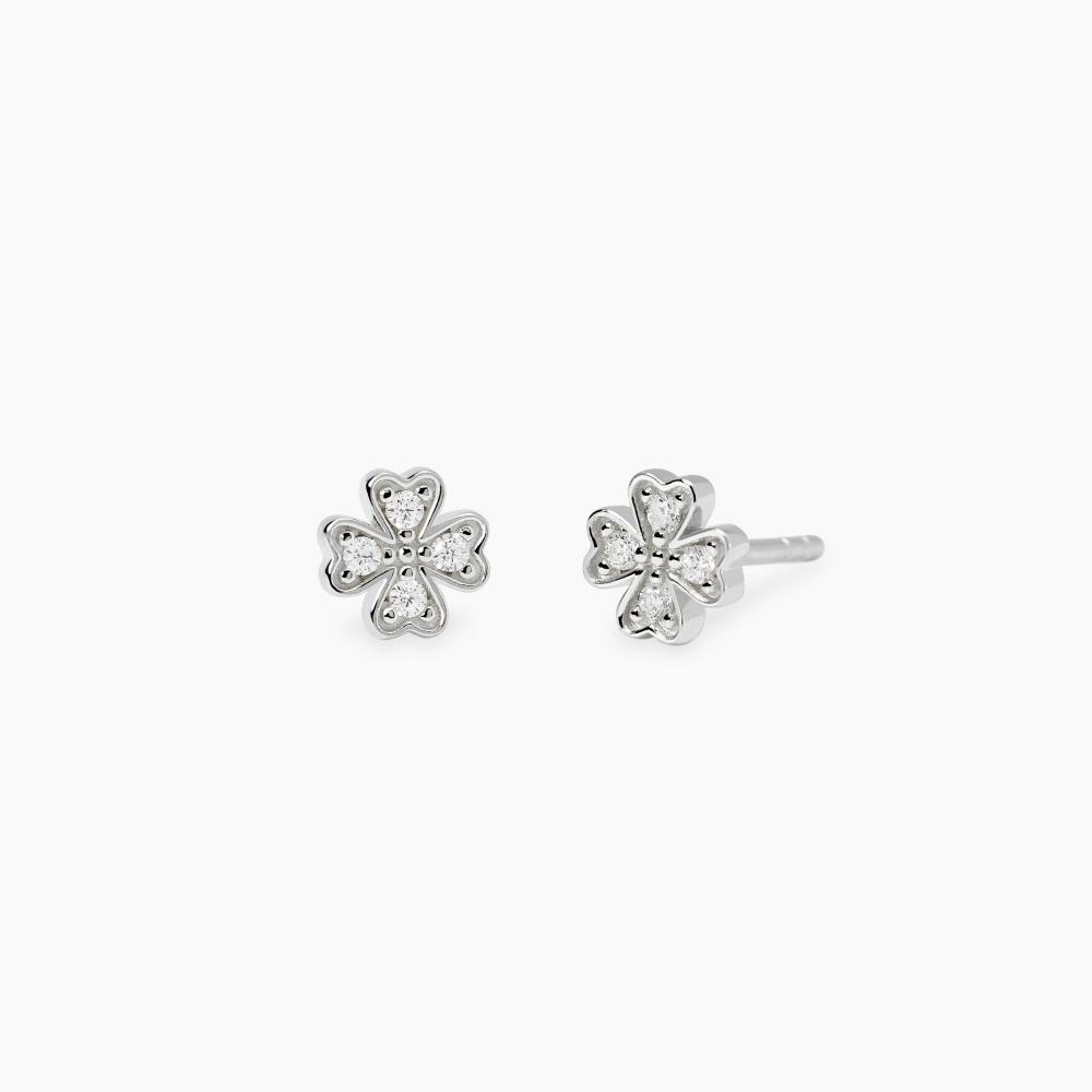 Orecchini Clover Drop Quadrifoglio | Portafortuna | Mainé Jewels