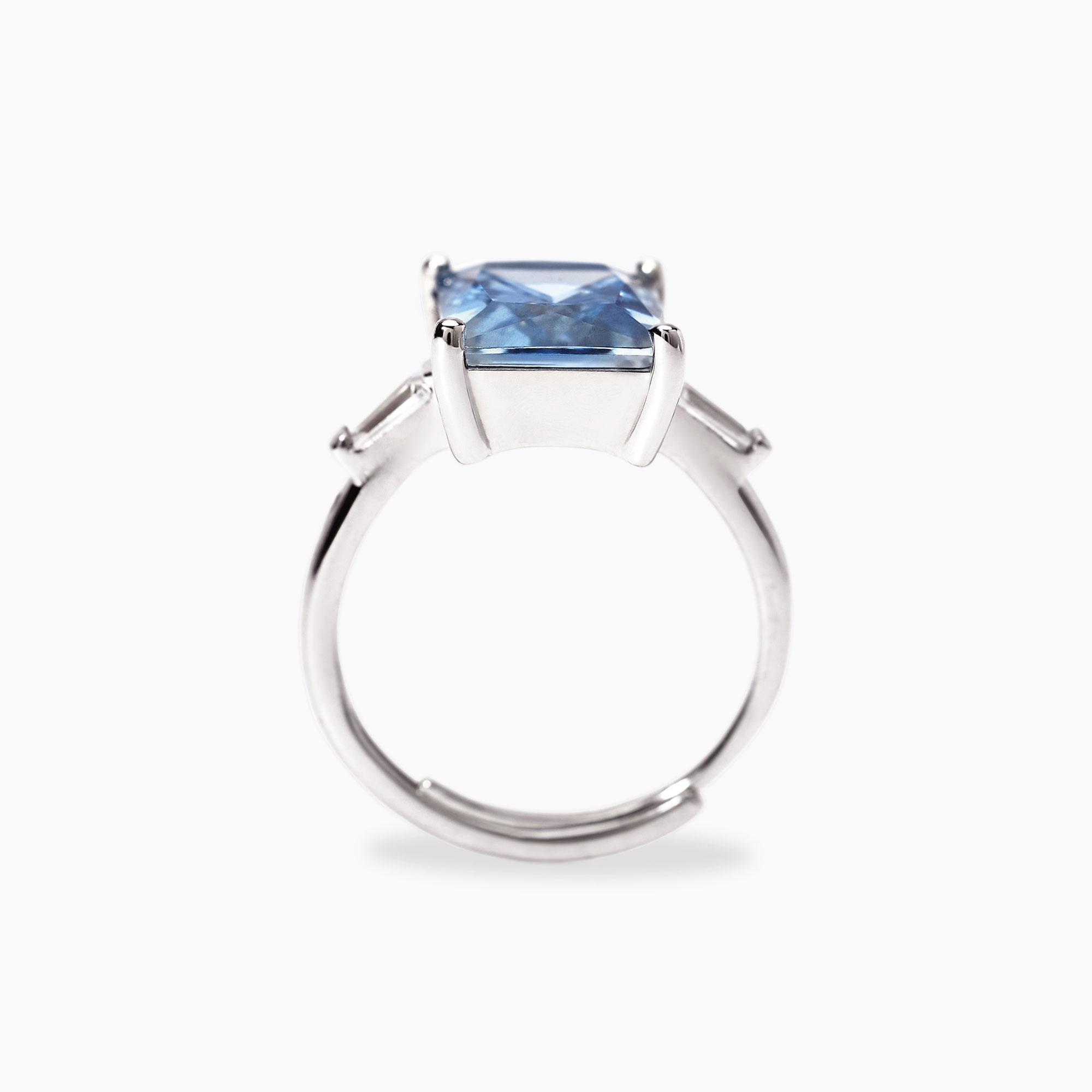 Anello Eternità YL Sterling 925 - Impilabile Con Zirconi E Rubino