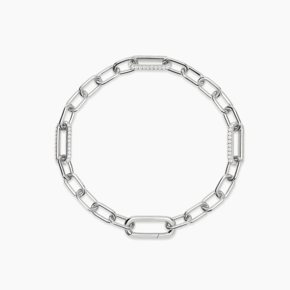 Bracciale rigido con scritta personalizzabile, BONHEUR | GV