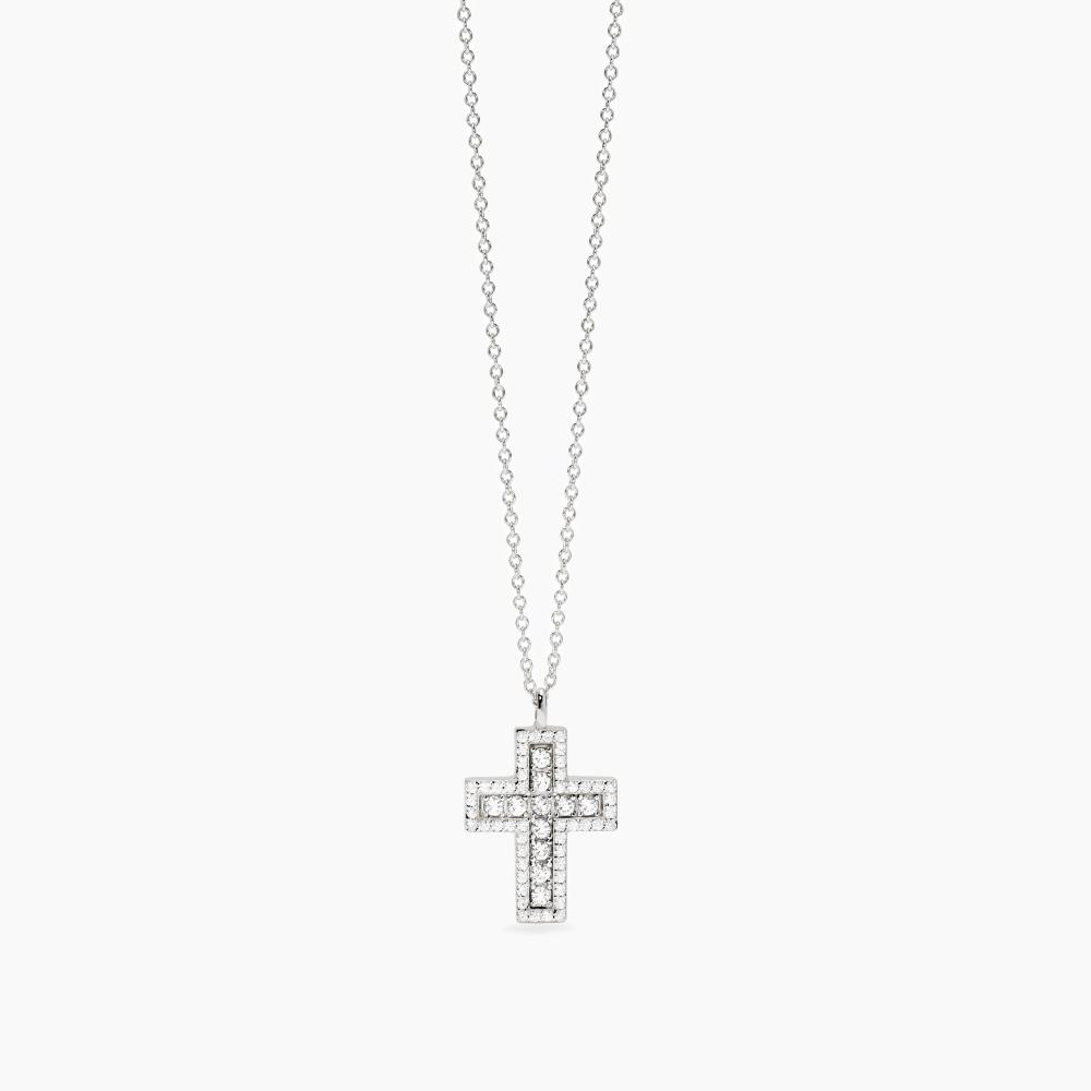 Orecchini Pendenti Simbolo Croce in Argento Sterling 925