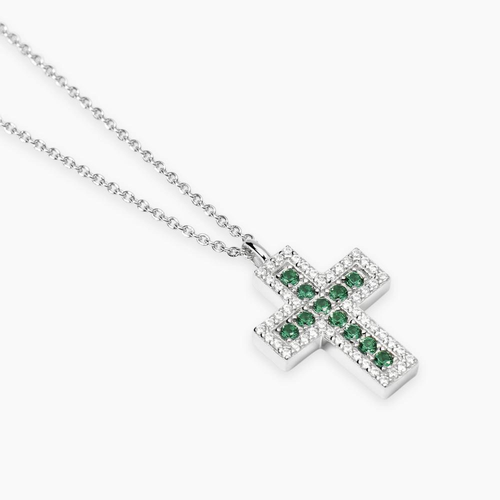 Ciondolo Croce Crucifisso In Argento Sterling