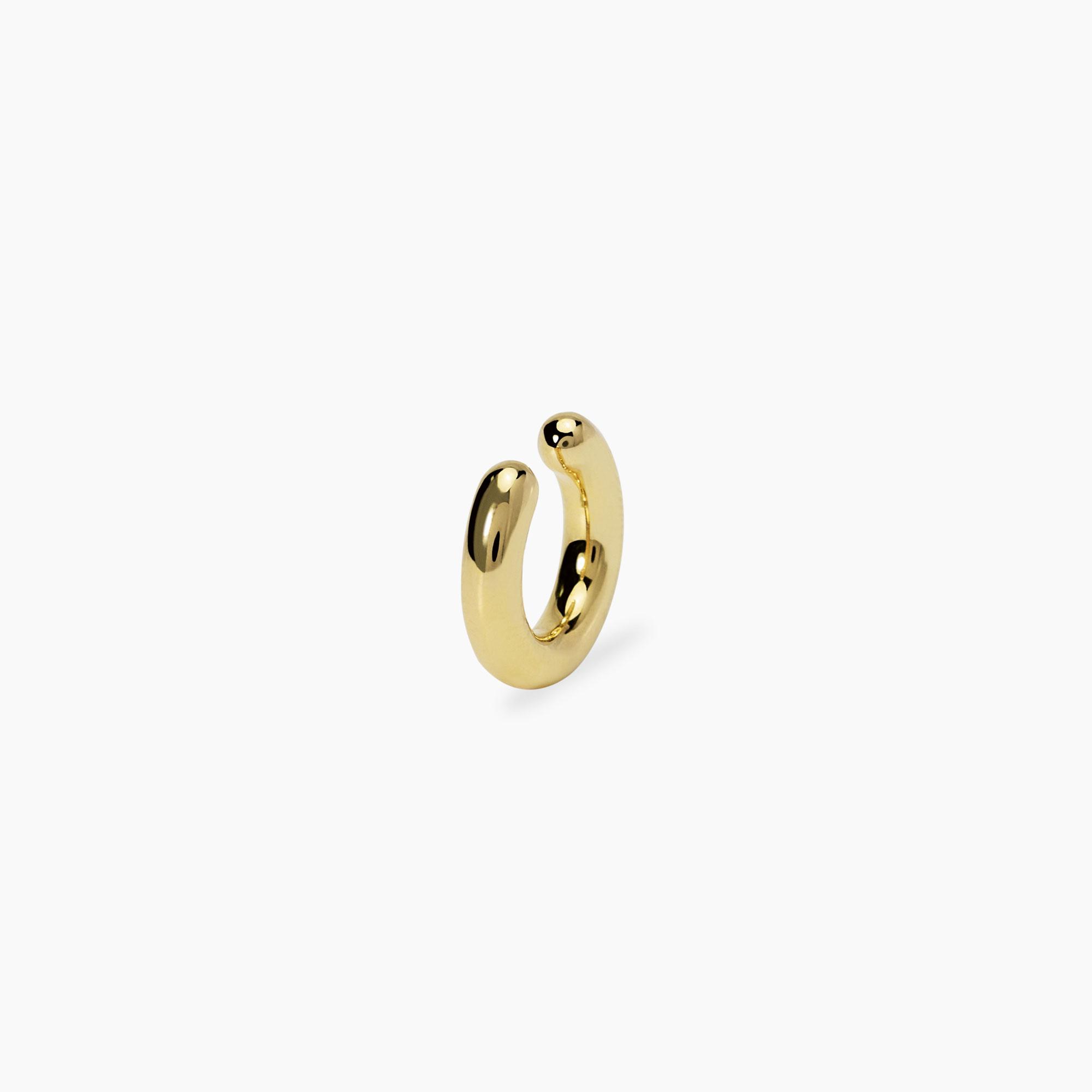 Gold Pavé Ear Cuff by Stella Amoré – No Piercing CZ Earrings