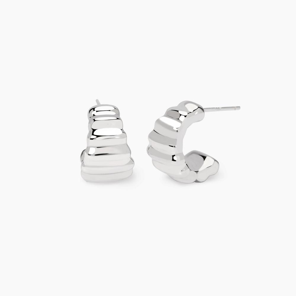 Katy Craig - Coppia di piccoli orecchini a perno a forma di croce in argento sterling