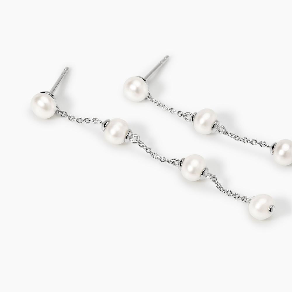 Charmsy Orecchini Pendenti In Argento Sterling 925 Con Nodo Infinito A Goccia, Fabbricazione Francese, Regalo In Scatola Regalo