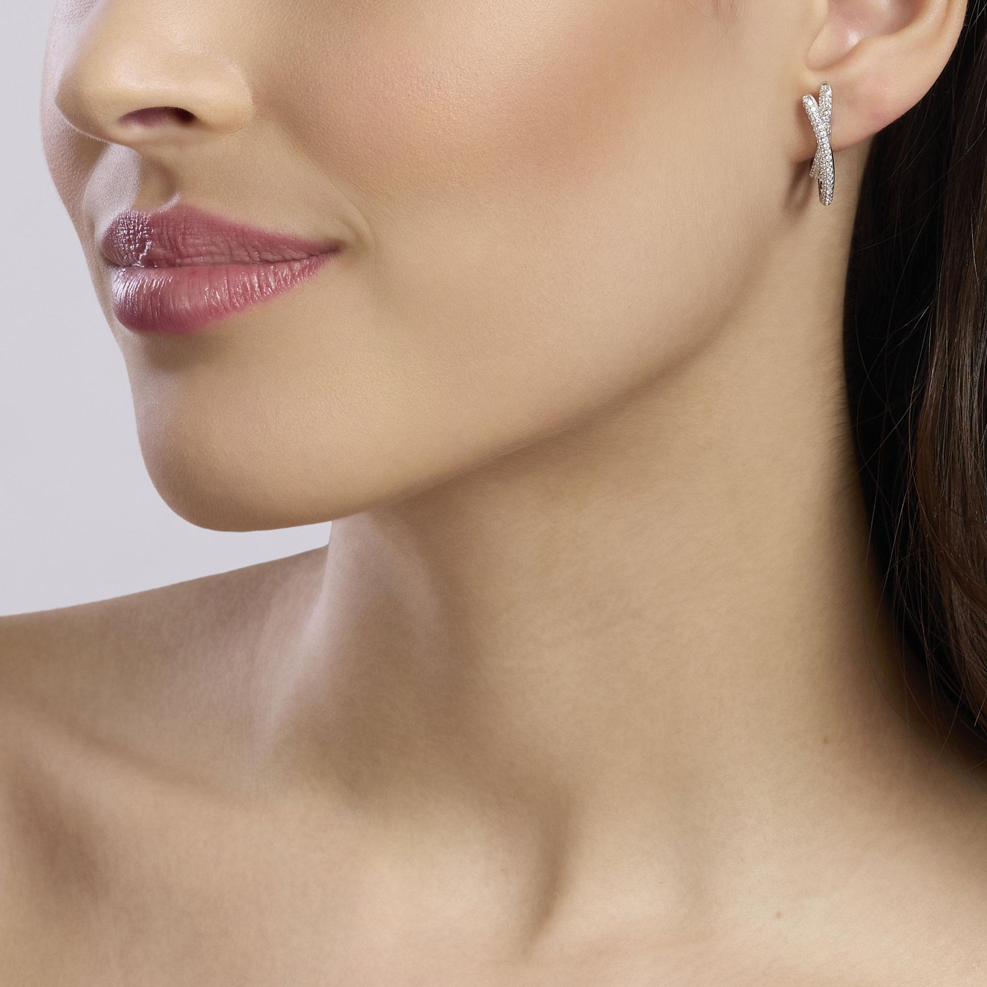 Orecchini a forma di nuvola di buon auspicio in argento sterling 925