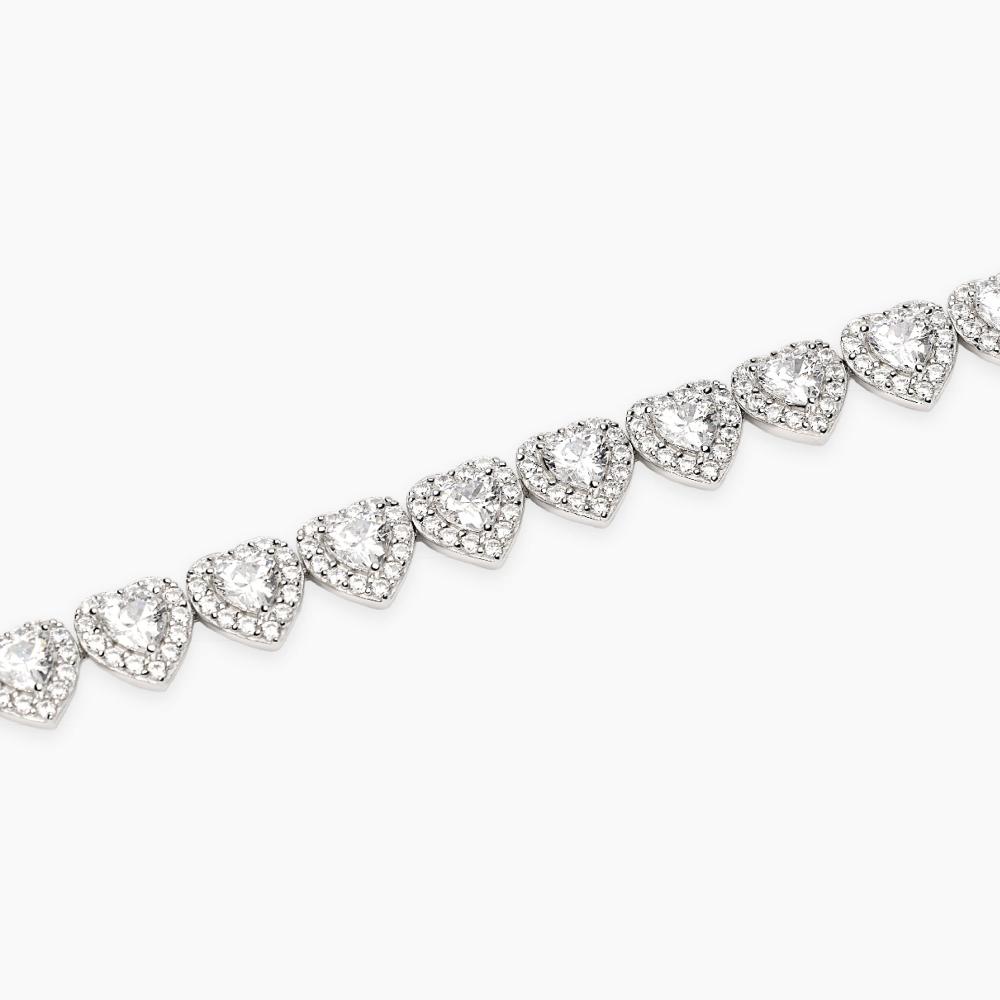Orphelia - Bracciale Donna In Argento Sterling 925 Con Zirconi, Placcato Rodio, Lunghezza 19 Cm, Eleganza Senza Tempo, Regalo In Confezione Lusso
