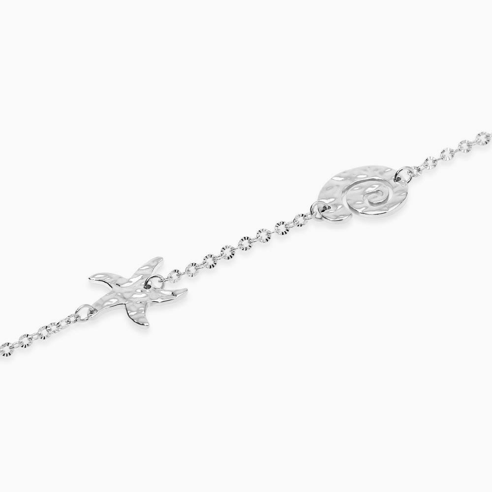 KIDULT Bracciale Rigido Donna 'Diventare Mamma' - Acciaio 316L Satinato Con Incisione Smaltata, Diametro 6 Cm, Regalo Per Neo Mamma