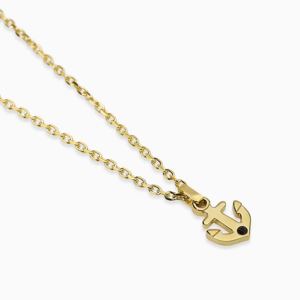 Collana Uomo Donna Con Ciondolo Pipistrello Rovesciato In Acciaio Inossidabile – Catena A Sfere 60 Cm – COOLSTEELANDBEYOND