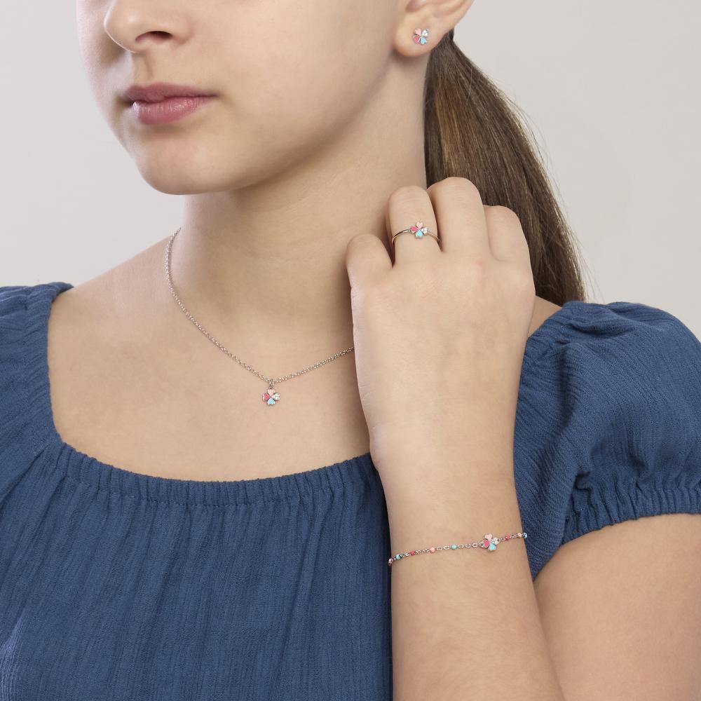 Monkimau Orecchini A Bottone Quadrati In Argento 925 Con Zirconi - 4, 5, 6 Mm, Ipoallergenici, Per Bambine E Ragazze