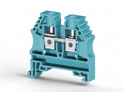 Screw clamp din rail terminal blocks avk 6 blue - 304141