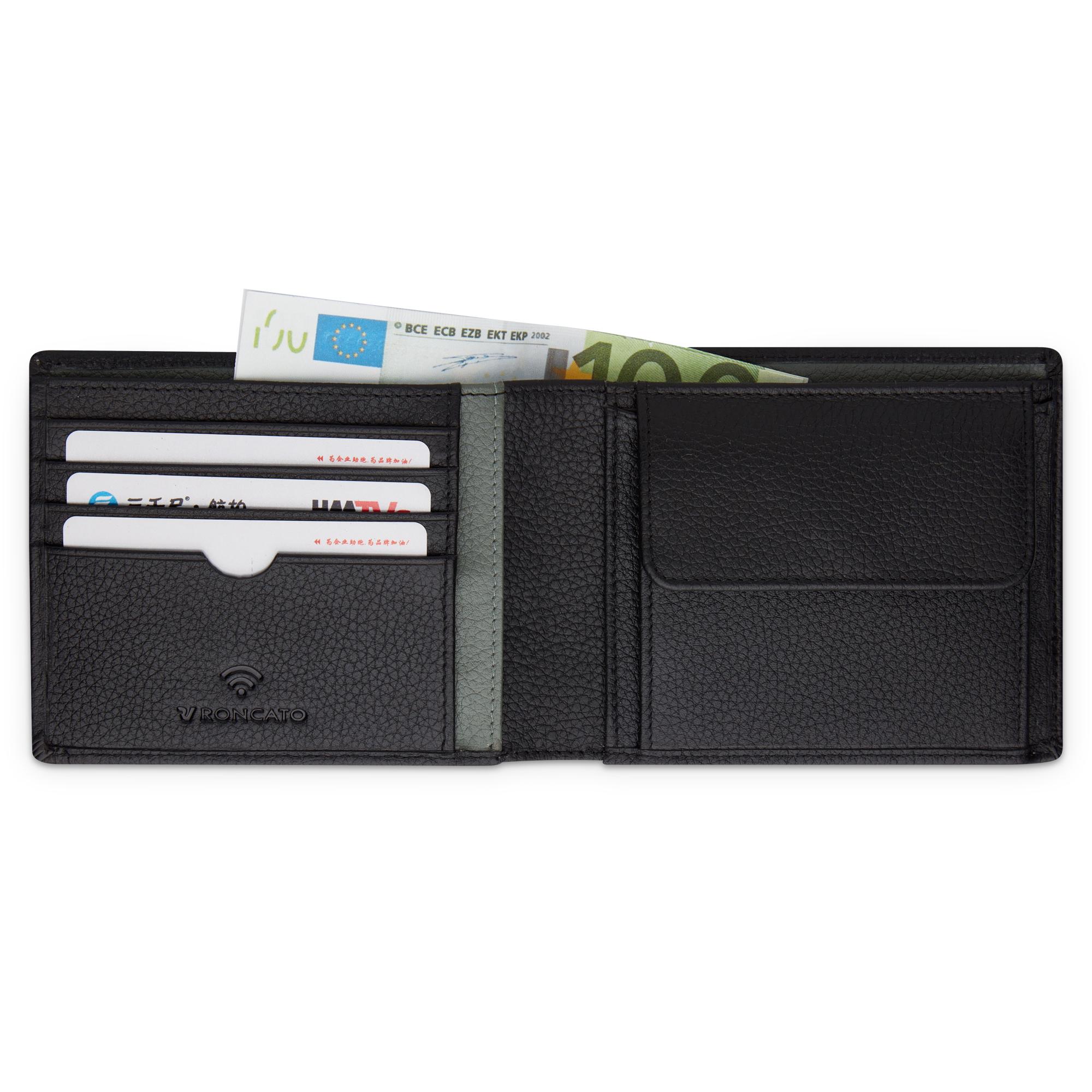 ALASKA Portefeuille homme 13x9.5x1.5 cm - Noir