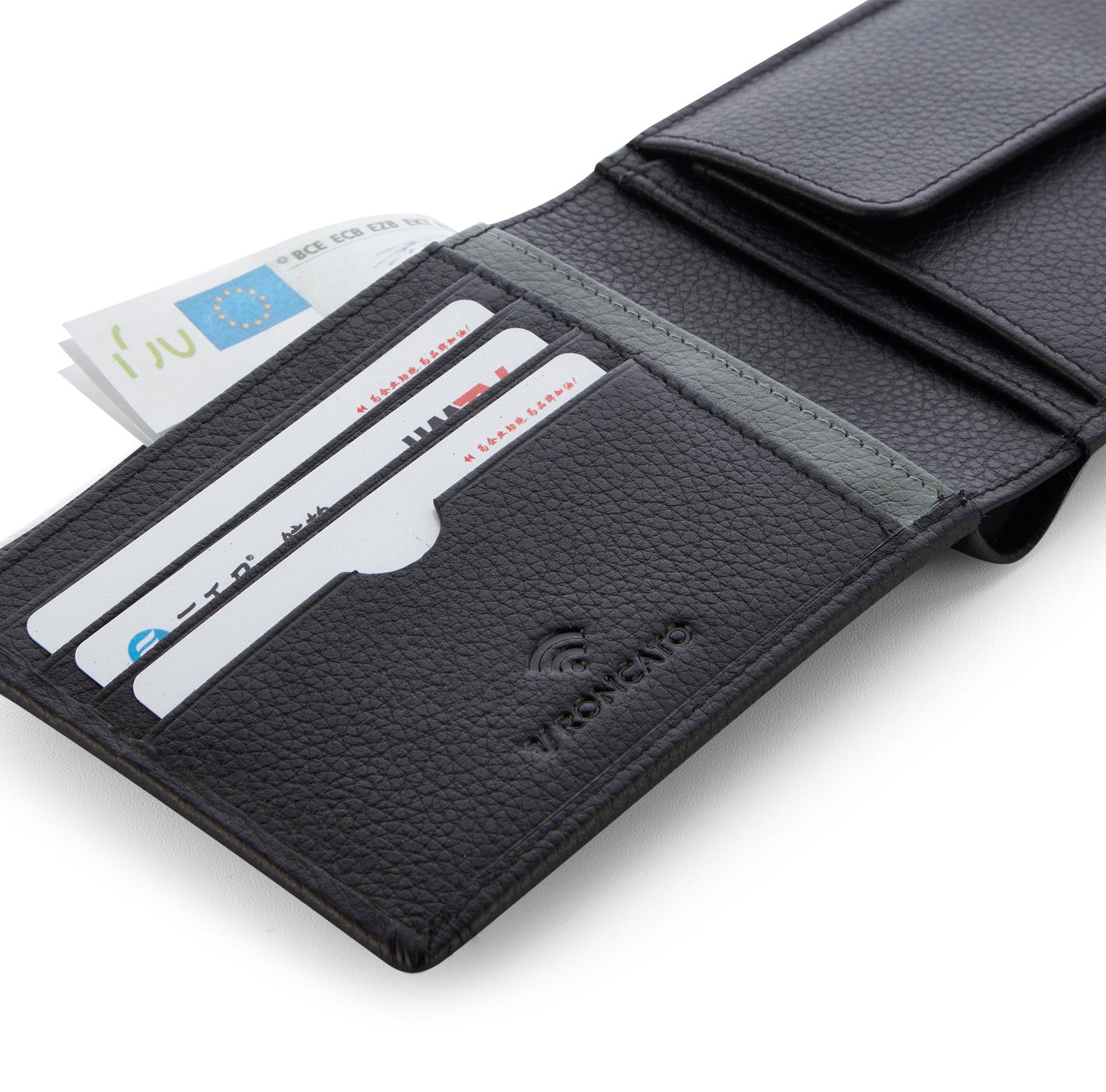 ALASKA Portefeuille homme 13x9.5x1.5 cm - Noir