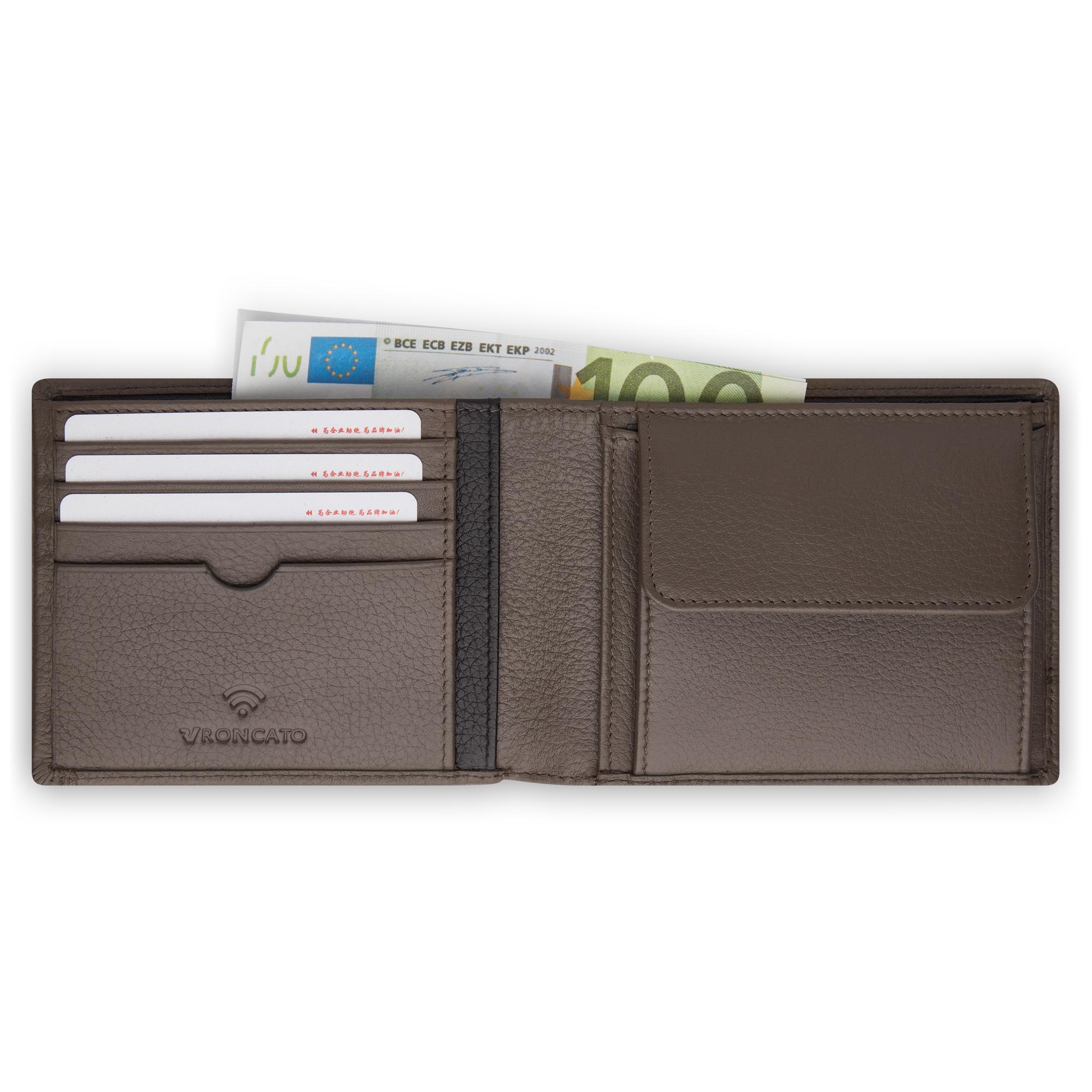 ALASKA Cartera de hombre 13x9.5x1.5 cm - Gris