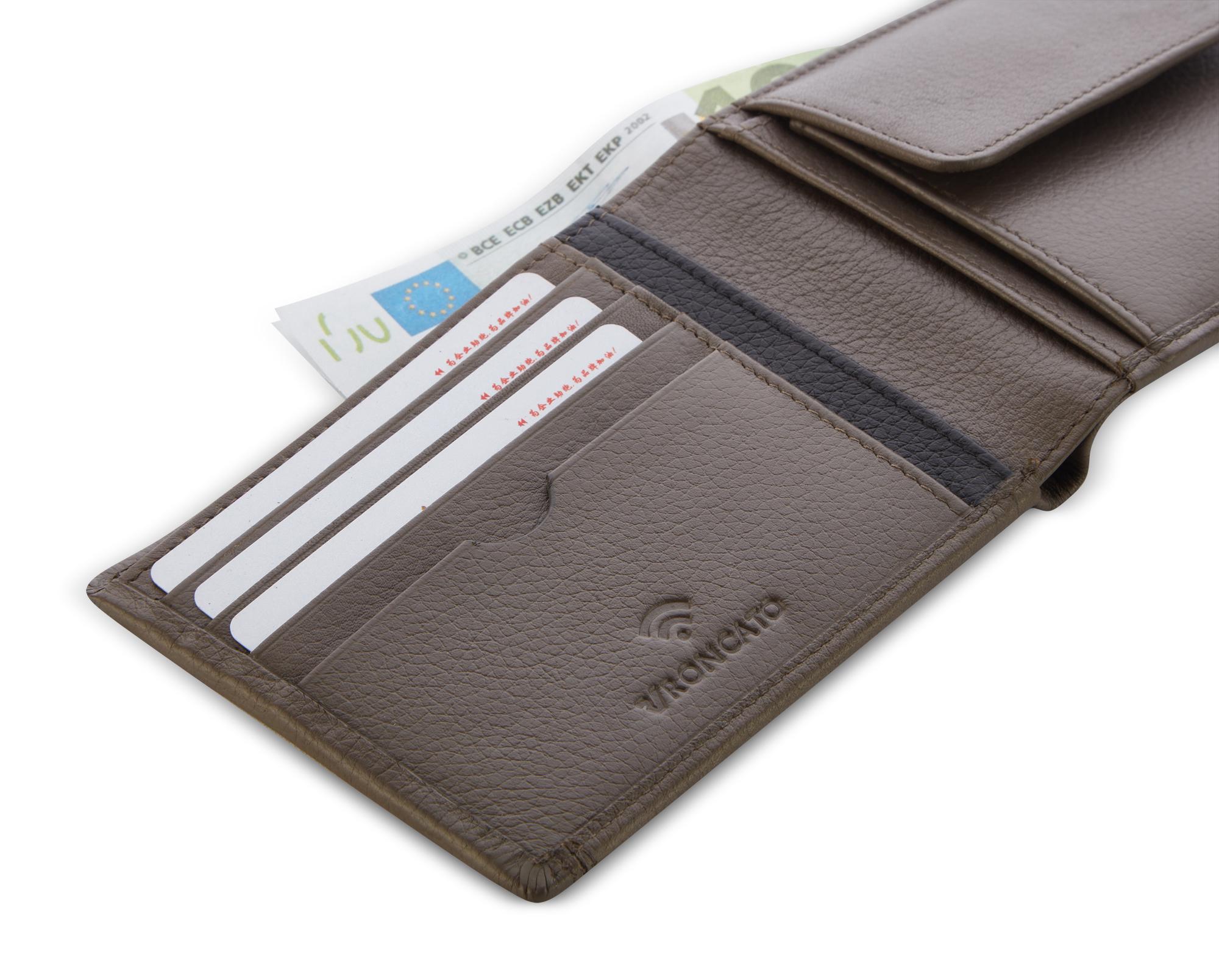 ALASKA Cartera de hombre 13x9.5x1.5 cm - Gris