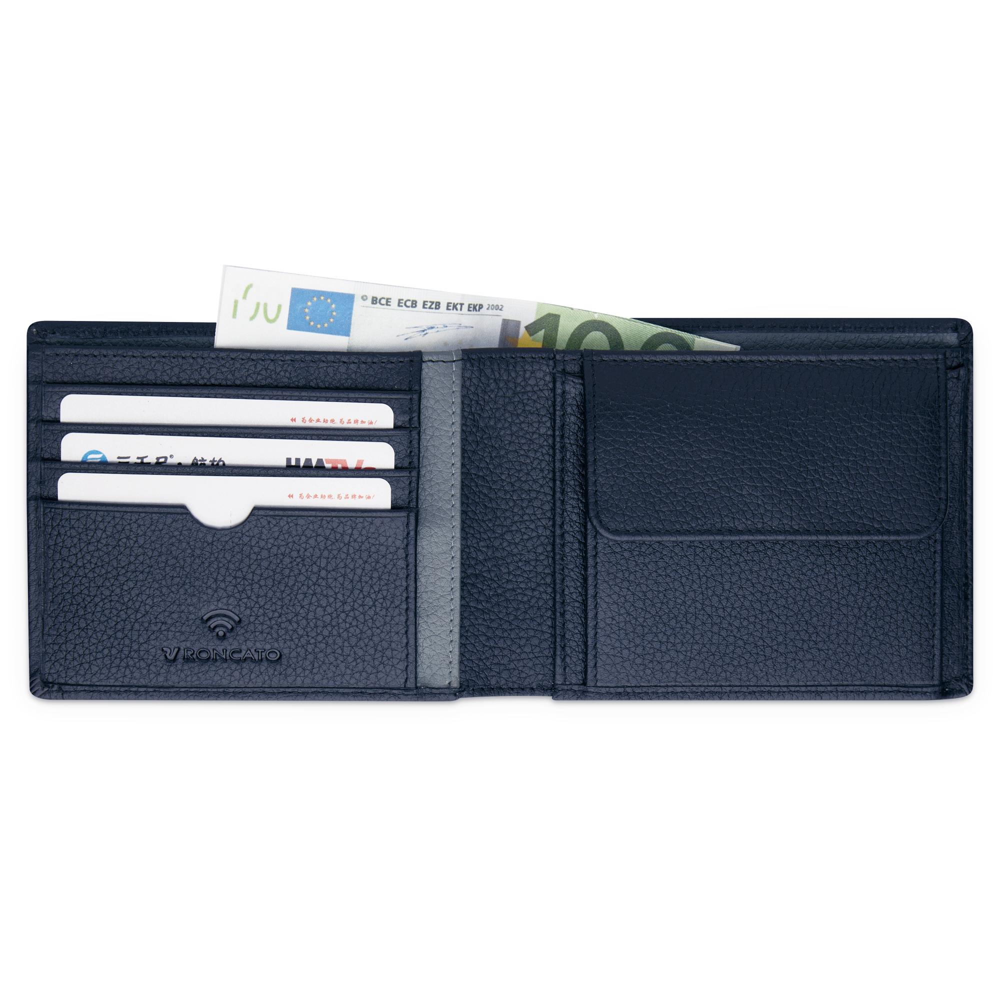 ALASKA Cartera de hombre 13x9.5x1.5 cm - Azul Navy