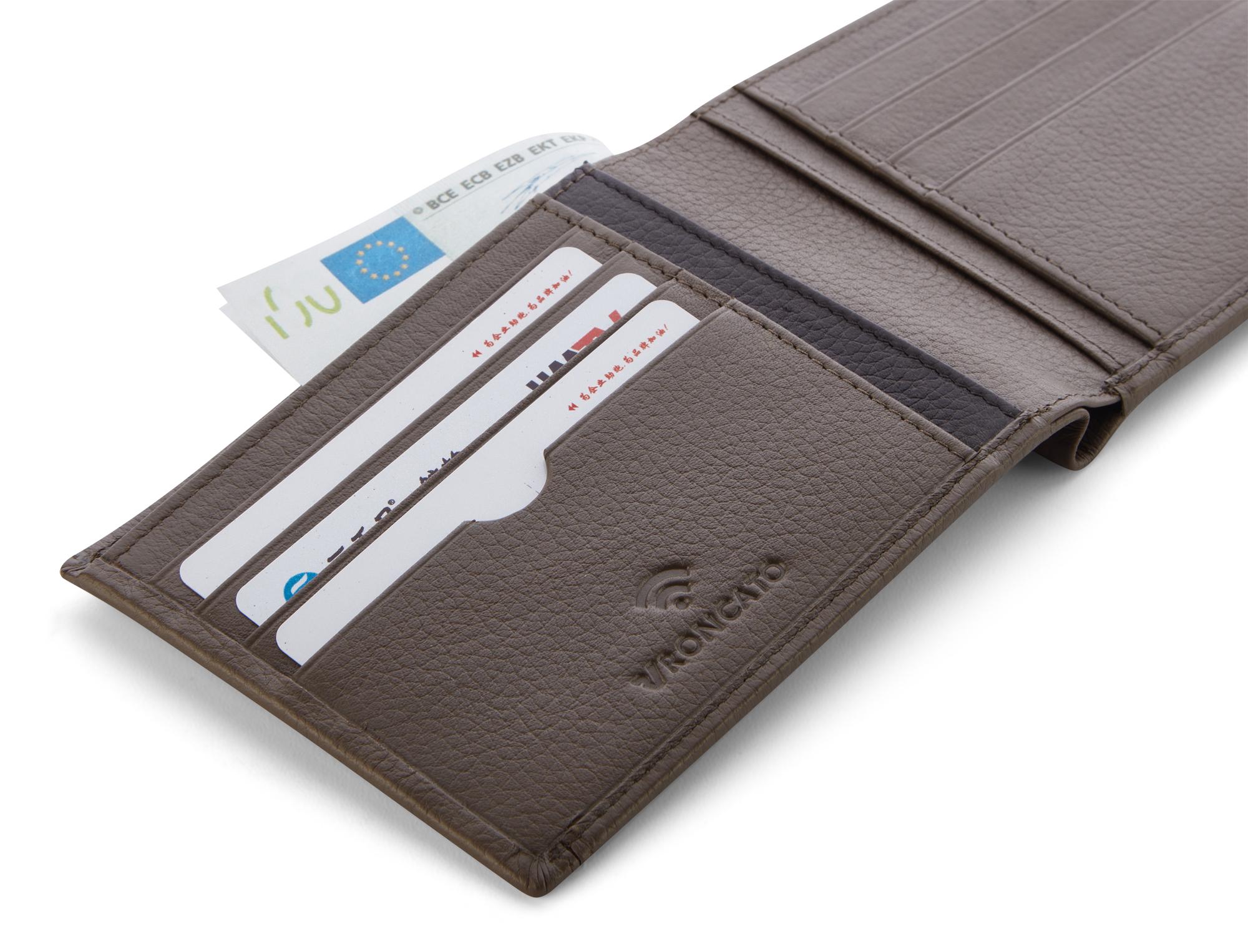 ALASKA Cartera de hombre 13x9.5x1.5 cm - Gris