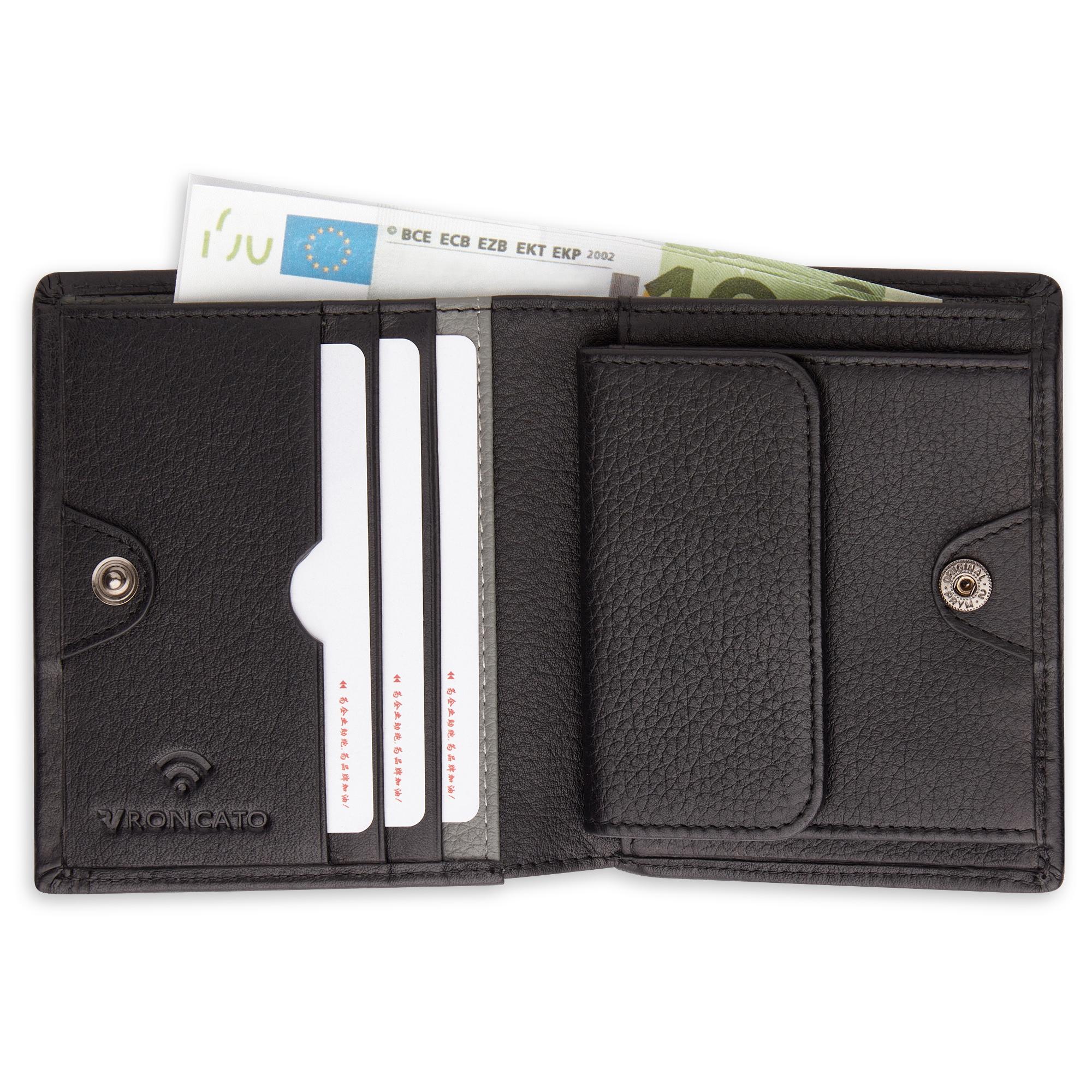 ALASKA Cartera de hombre 9x11x1.5 cm - Negro