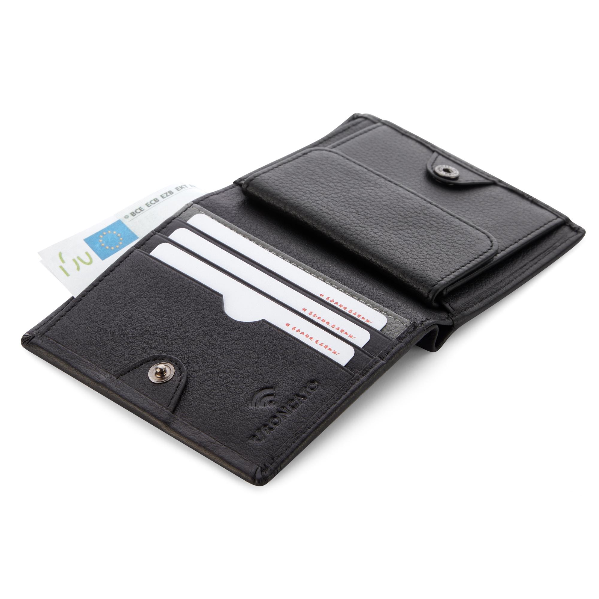 ALASKA Cartera de hombre 9x11x1.5 cm - Negro
