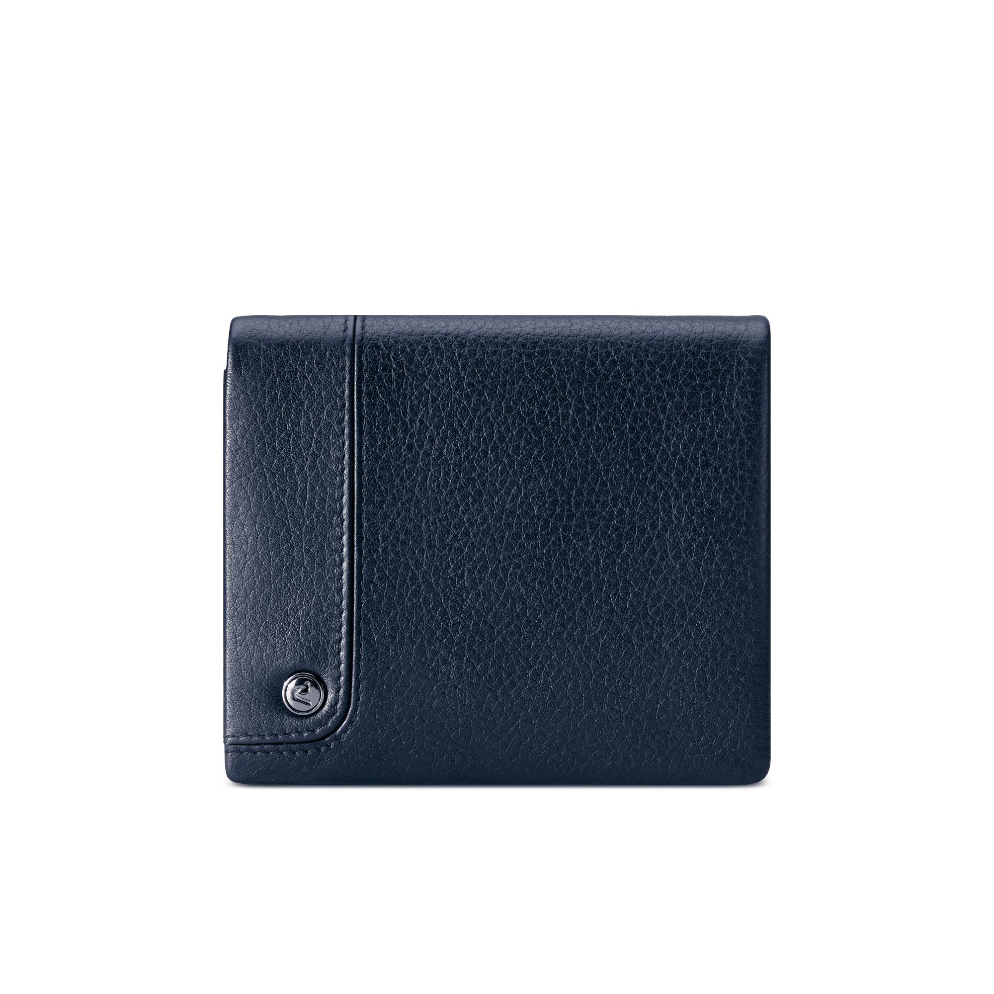 ALASKA Portefeuille homme 9x11x1.5 cm - Bleu marine