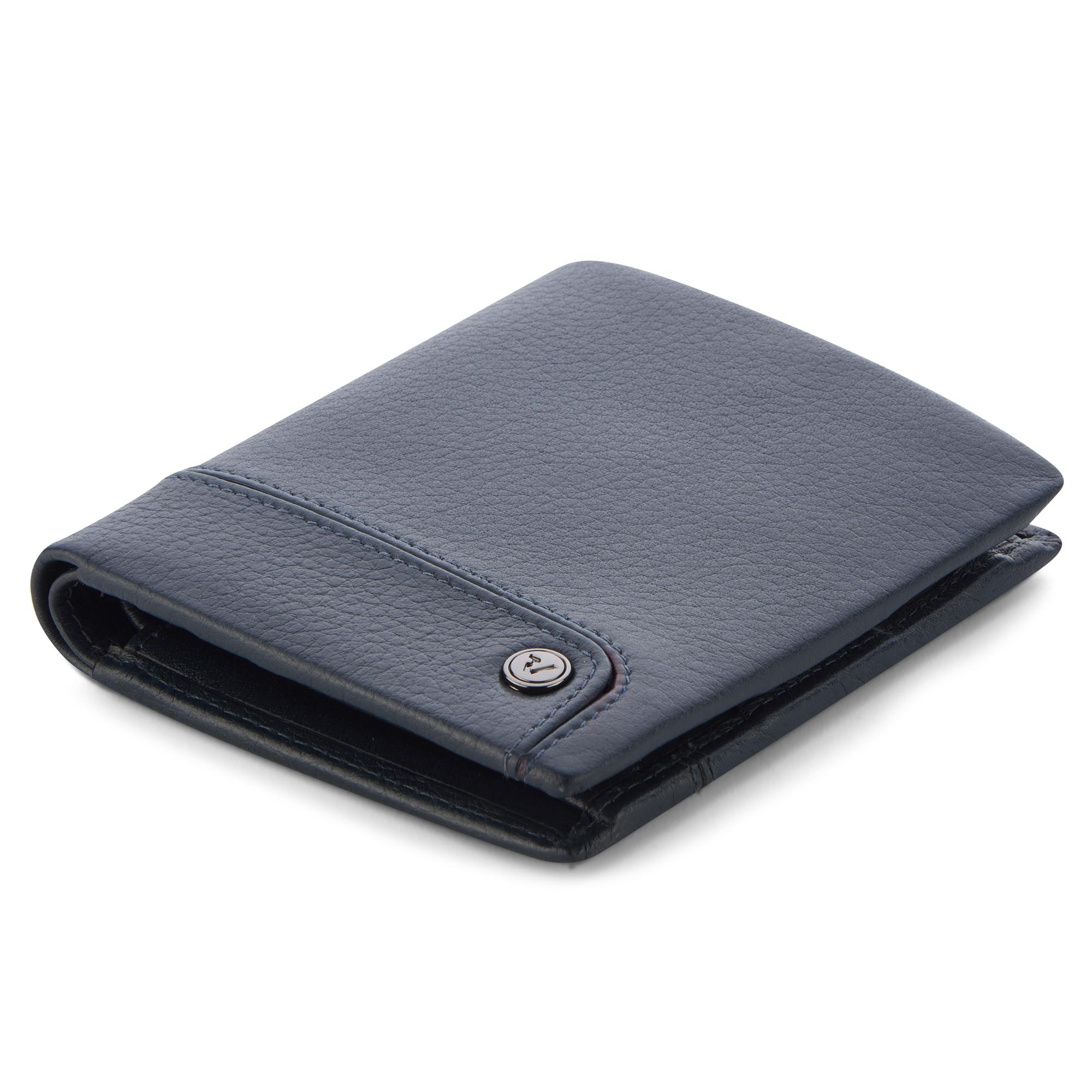 ALASKA Portefeuille homme 9x11x1.5 cm - Bleu marine