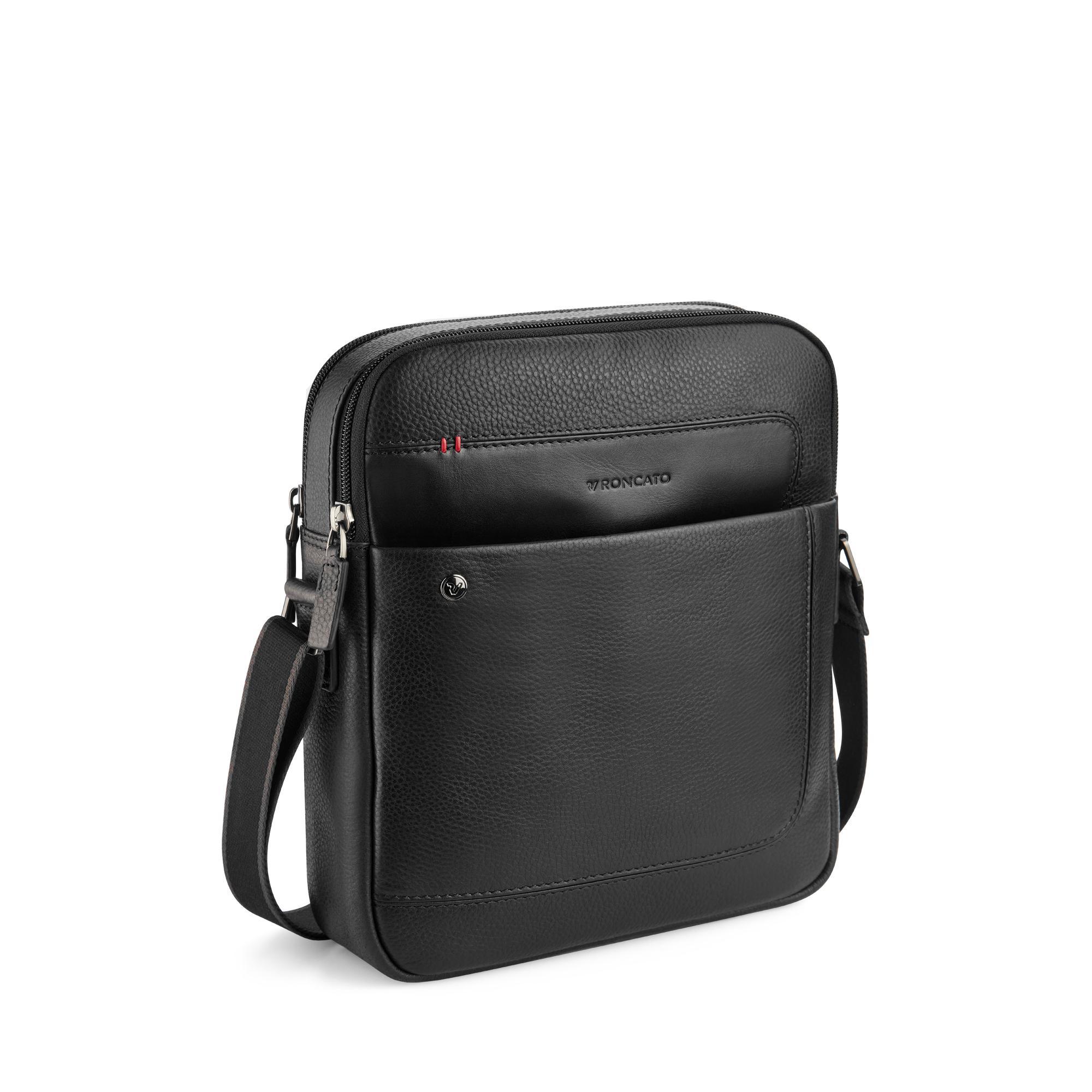 ALASKA Borsello uomo 23x27x6 cm - Nero
