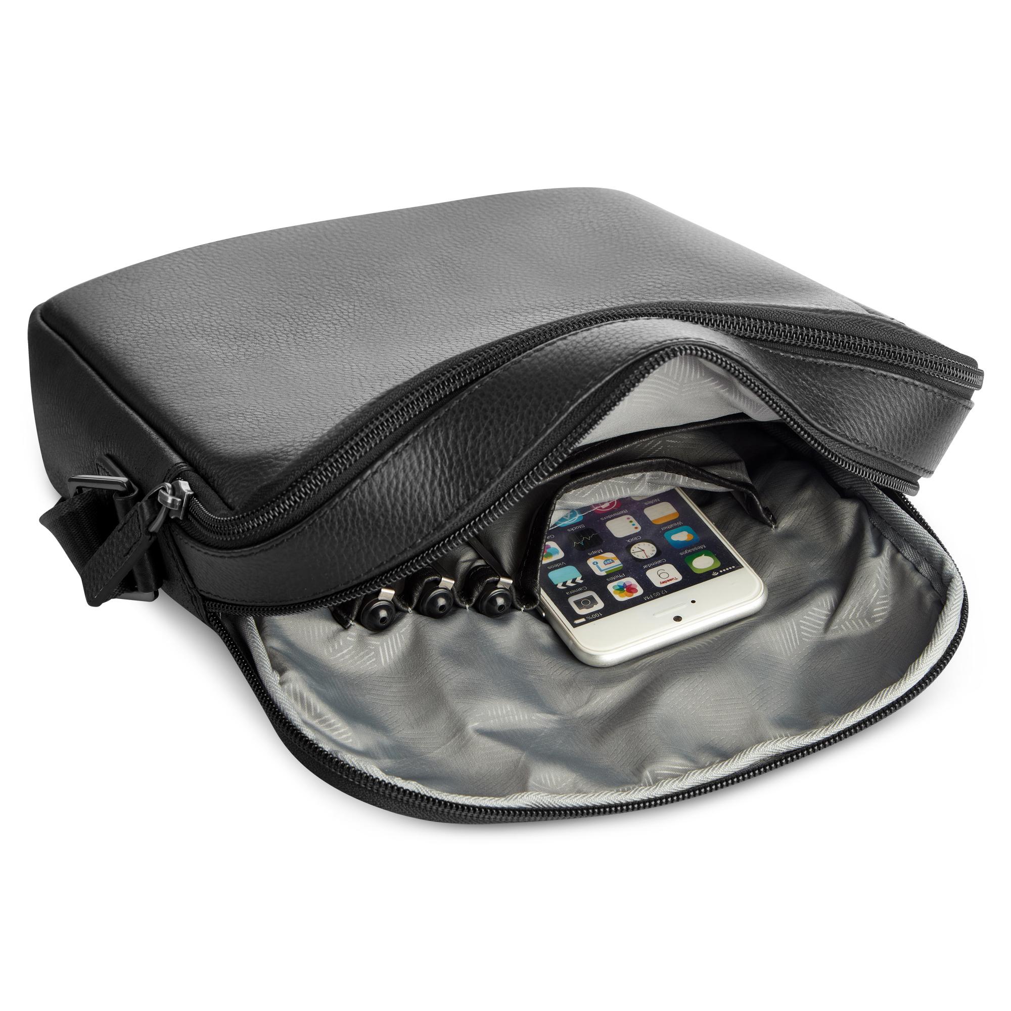 ALASKA Borsello uomo 23x27x6 cm - Nero