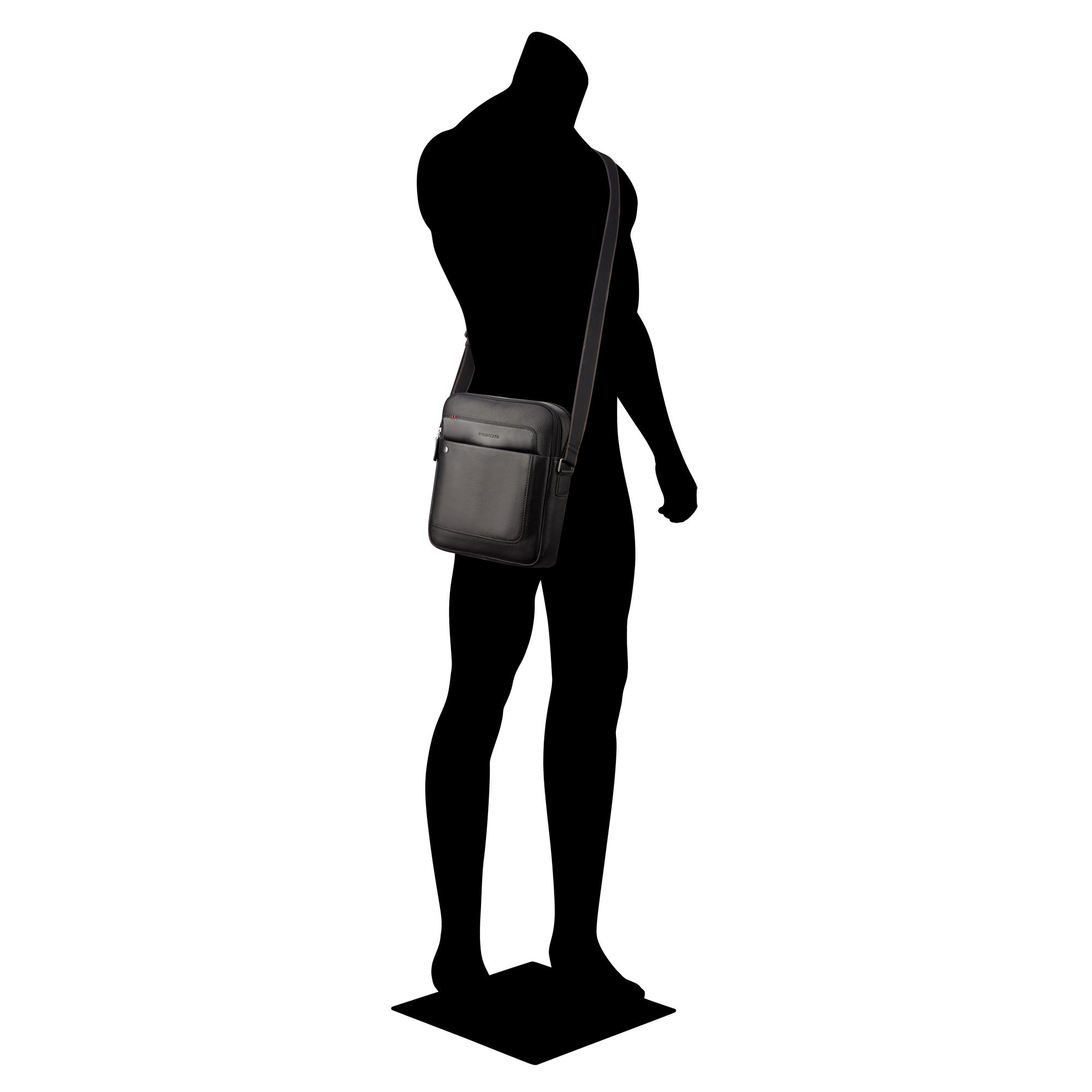 ALASKA Borsello uomo 23x27x6 cm - Nero