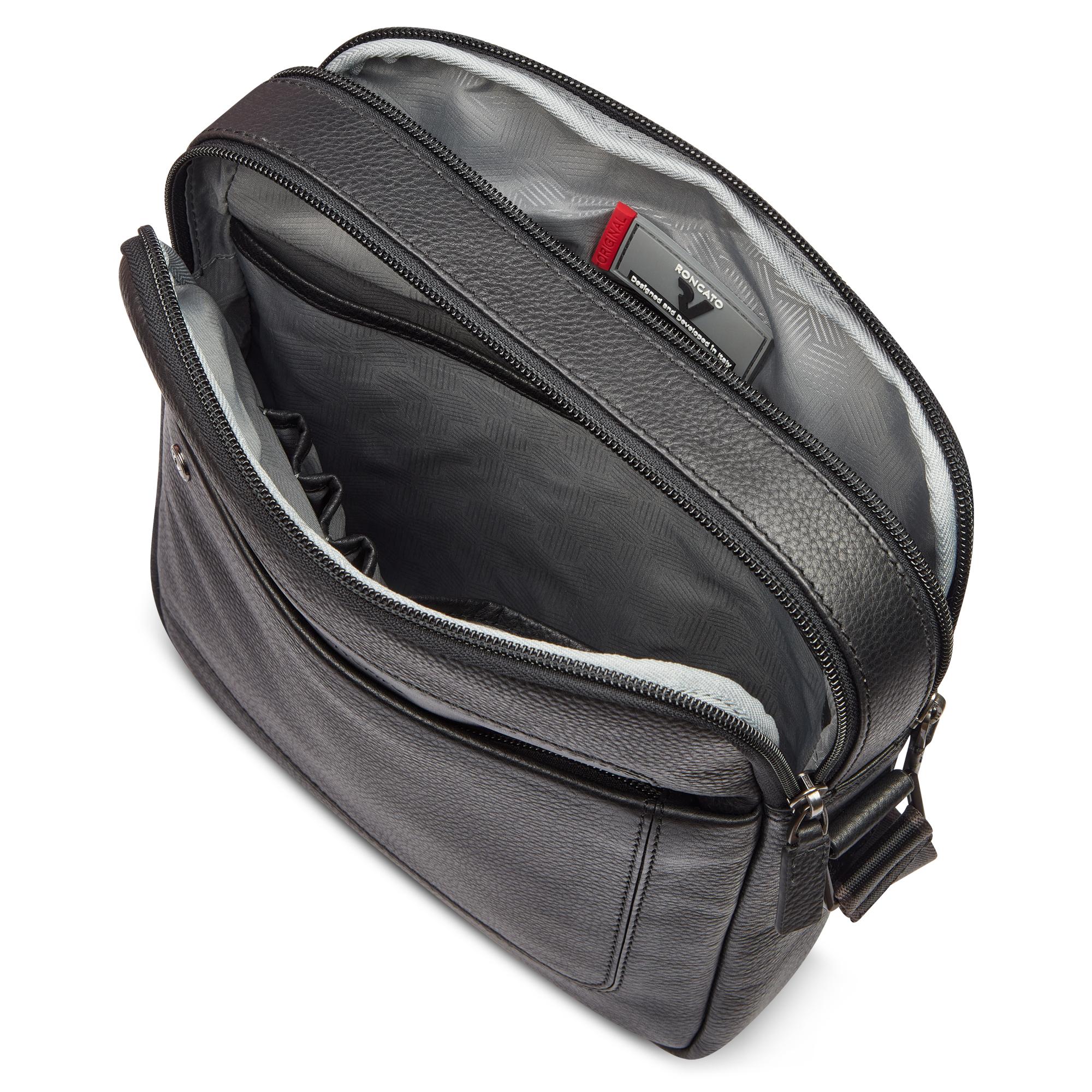 ALASKA Borsello uomo 23x27x6 cm - Nero