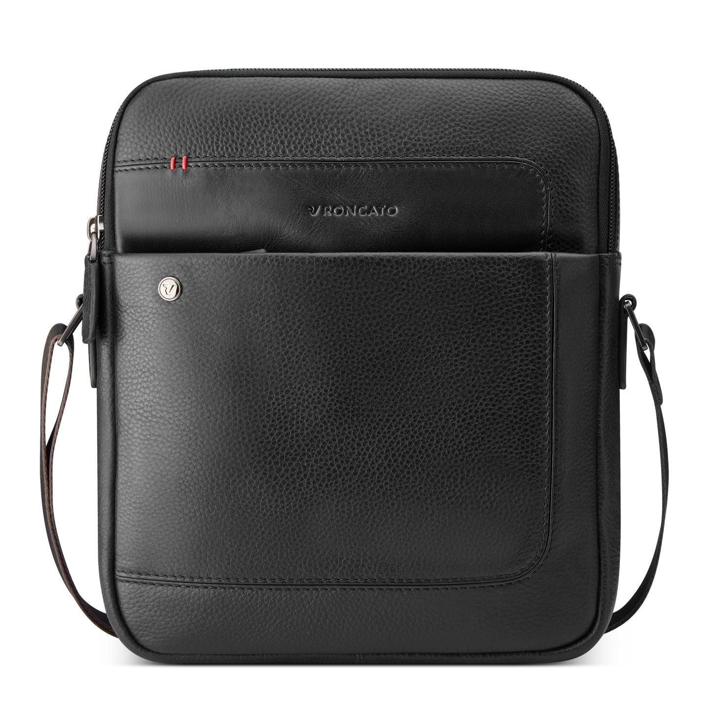 ALASKA Borsello uomo 23x27x6 cm - Nero